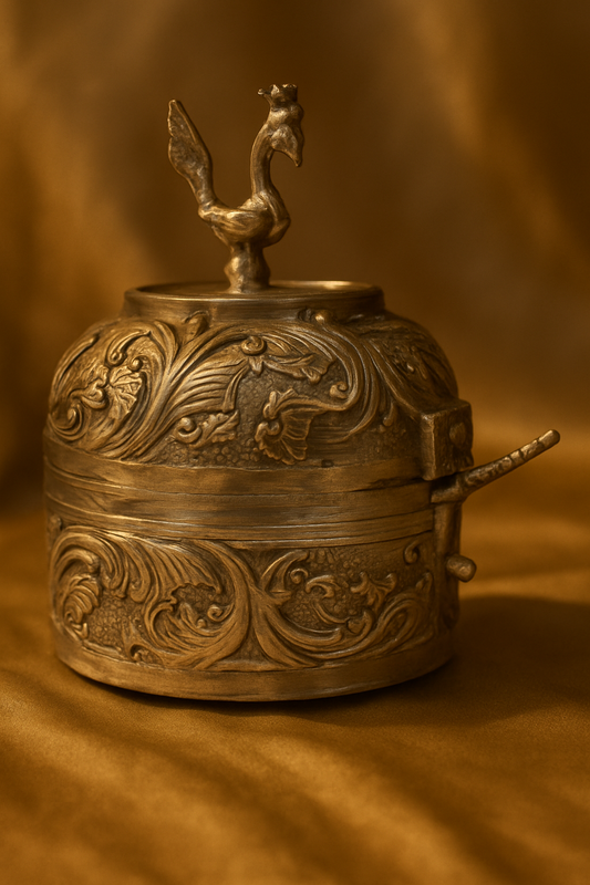 Silver Plated Peacock Decorative Box