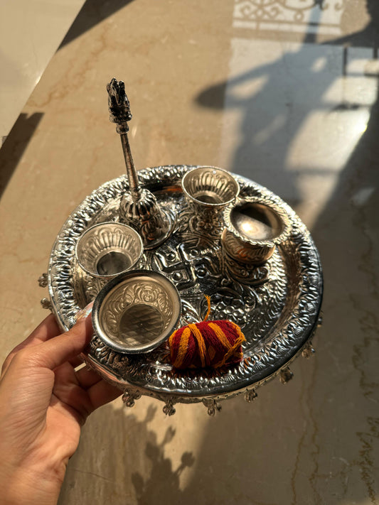 Swastik Puja Thali Set