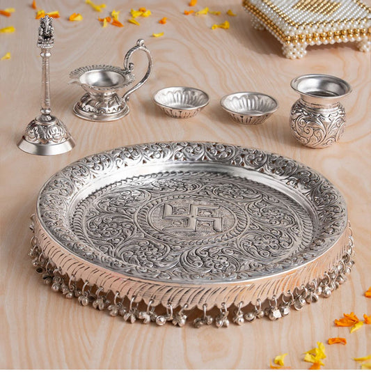 Swastik Puja Thali Set